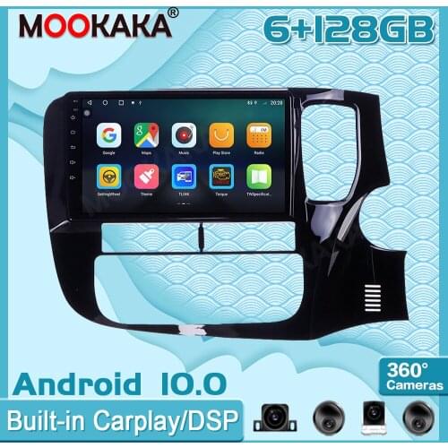 Android10 For Mitsubishi Outlander 2014-2019 Car Multimedia Player GPS Navigation Audio Stereo Screen Head Unit Tape Recorde