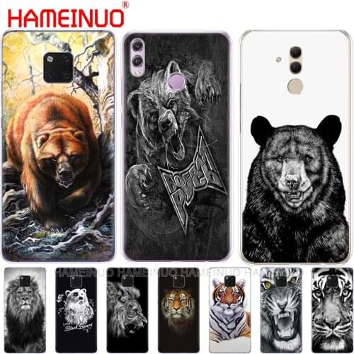 Russian bear tiger lion Cover phone Case for Huawei NOVA 3 3i mate 20 pro for honor 8x max note 10
