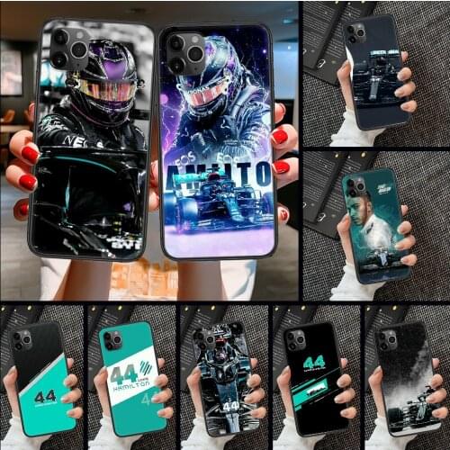 Racing racer Lewis Hamilton 44 Phone Case Cover Hull For iphone 5 5s se 2 6 6s 7 8 12 mini plus X XS XR 11 PRO MAX black fashion