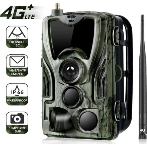4G Hunting Trail Cam FTP SMTP MMS 20MP 1080P HC801LTE Wireless Cellular Wildlife Cameras фотоловушка 0.3s Wild Hunting Cam IP66