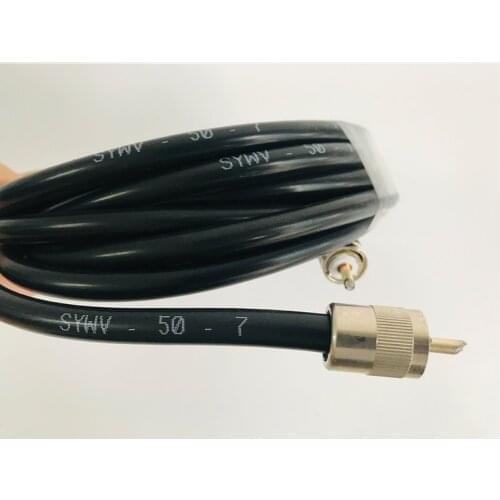 SYV50-7 Coaxial cable M-Male to M-Male RG8U lmr400 antenna cable Low loss Black Coax Satellite TV Cable 15 meters(50 feet)