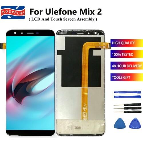 KOSPPLHZ 100% Tested For Ulefone Mix 2 LCD Display Touch Screen Digitizer Assembly Replacement Ulefone Mix 2 Mix2 Cell Phone