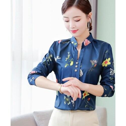 Блузки с воротником стойка Manubeau China At AliExpress