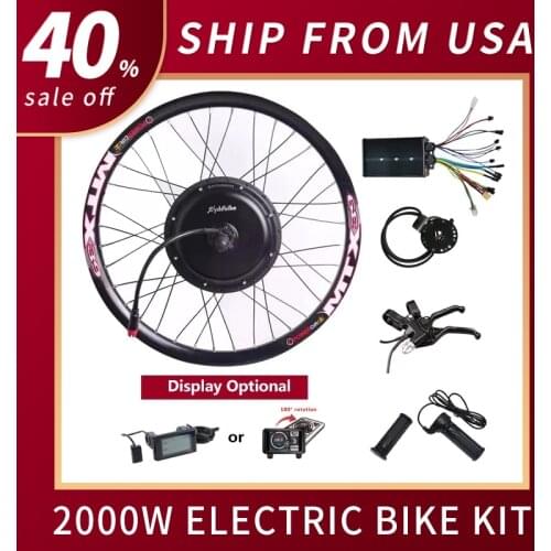 High Power E Bike Kit 52v 2000W Electric Bike Conversion Kit For 20" 24" 26" 28" 700c Bicycle