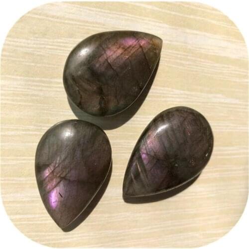 Natural Labradorite Crystal Moonstone Rough Polished Jewellery Pendant Collectables purple Shine Stone Home Decor