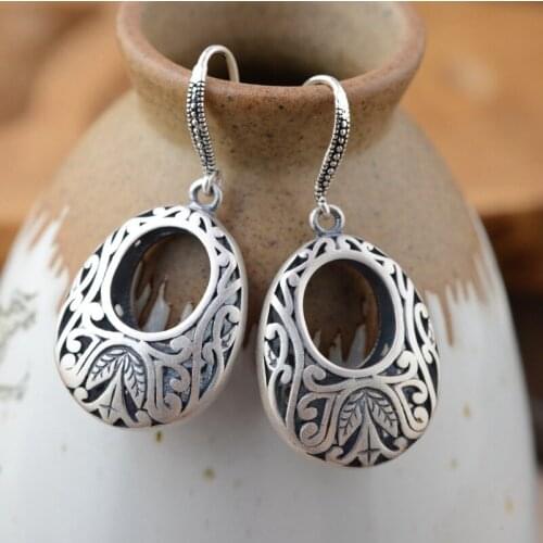 New sterling silver earrings wholesale silver deer S990 Sterling Silver Hand Tremella falling matte process explosion