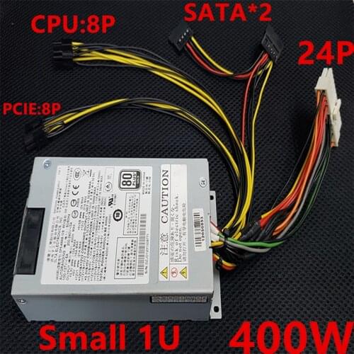 New PSU For FSP 80plus Gold Flex ITX LOLI GEN8 NAS Small 1U K39 S3 M24 400W Power Supply DPS-400AB