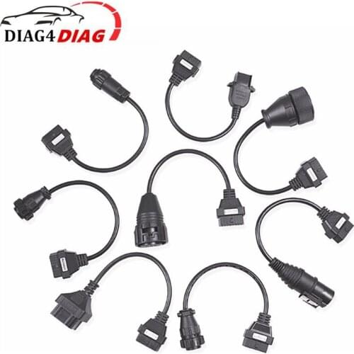 Full Set 8 Cables for Truck For SCANIA For R-e-n-a-u-l-t OBD OBD2 Scanner Interface Diagnostic Cables