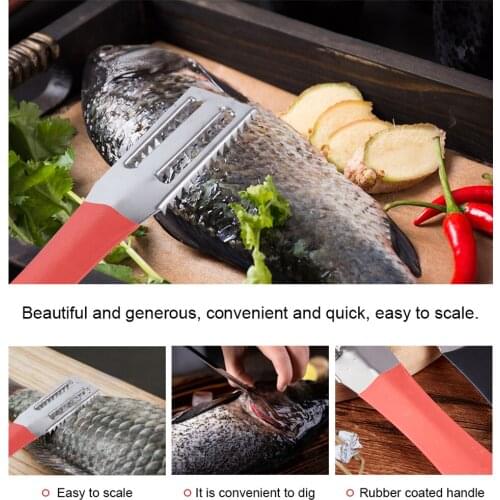 Fishing Scale Brush Graters Fish Skin Brush Scraping Kitchen Tools Fast Remove Fish Knife Cleaning Peeler Scaler Scraper Tools