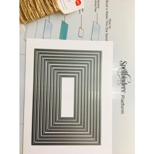 0018 Plain Nesting Die A6 Cutting Plate Metal Die Cuts for scrapbooking and card making paper cutting die Cutting Stencil