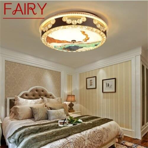 FAIRY Contemporary Ceiling Light LED Creative Figure Crystal Lamp Fixtures Home For Bed Room Decoration