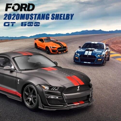 Maisto 1:18 2020 Ford Shelby GT 500 samochód sportowy aluminiowy model samochodu kolekcja zabawek dekoracja prezent zabawka