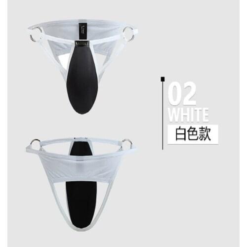 Jockstrap Pure cotton Thongs Men Low Rise Sexy Mens Underwear Backless Penis Pouch Gay Panties Push UP Hips Jock Strap G String