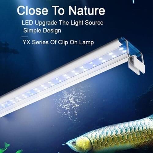 Super Slims LED Aquarium Light Waterproof Extensible Clip on Fish Tank Plant Grow Lighting Aquarium LED Light LED Growing Lamps