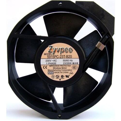 Cooling Fan 5915PC-23T-B30 230V 50/60Hz 2 Pins 17CM UPS Inverter AC Axial Radiator System
