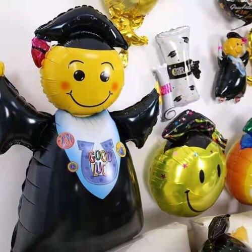 Graduation Balloons Graduation Party Decorations Doctorial Hat Balloons commemorate trophy Star Shape foil helium ballons globos