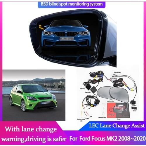 High Quality Blind Spot Monitoring for Ford Focus MK2 2008-2020 BSD BSA BSM Assist Driving Parallel Safety Lane Change Assist