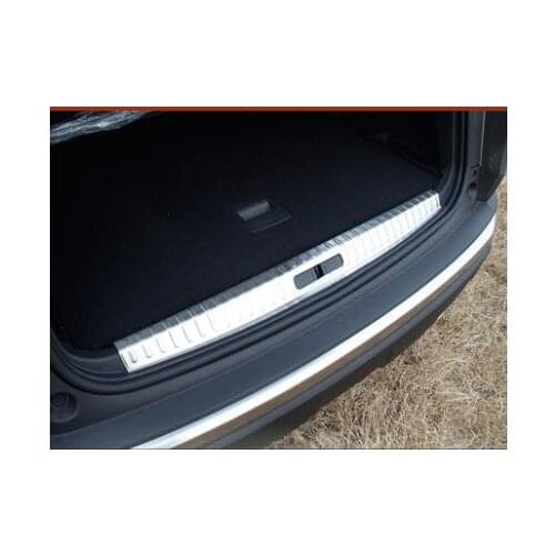For 2017 2018 2019 Peugeot 3008 GT Stainless Steel Car Inner and Outside Rear Bumper Protector Sill Plate Accessories