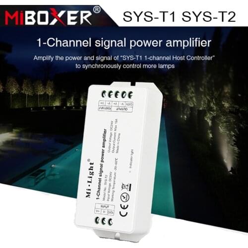 Miboxer SYS-T1 1-Channel Host Controller DC24V 15A Amplify Power & Signal SYS Series LED Lamp