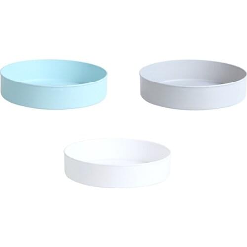 1 Pcs 360 Degree Rotating Tray Kitchen Storage Container Spice Jar Cosmetic ABS Tray Kitchen Accessories Condiment Storage Box