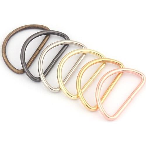 38mm Rose Gold D Ring Slide Adjustable Buckles Loop Metal Belt Strap Buckles Bag Clasp Purse Handbag Hardware Dog Collar Supply