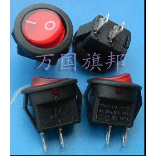 3A 250V 15mm rockey Switch / circular switch red key no light