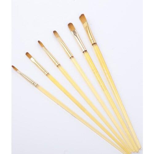 6Pcs Halloween Makeup Body Paint Brushes Cosplay Art Schmink Face Painting Make Up Brush Set Tools Kit Cosmetic Wooden