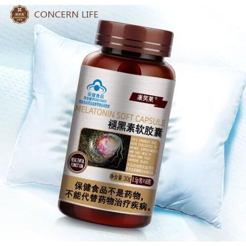 60 tablets/bottle Help Sleeping Pills Melatonin night time sleep aid Dietary Supplement Fast Dissolve Sleeping Pills