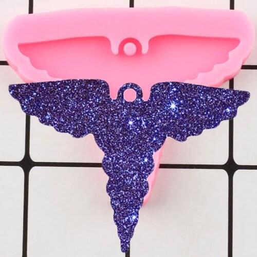 Shiny Wings Silicone Mold Jewelry Making Epoxy Resin Molds Polymer Clay Pendant Decoration Keychain DIY Handmade Charms Mould