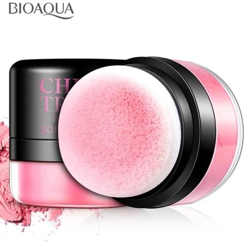 BIOAQUA Brand 3 Colors Mineral Blush Powder Contour Soft Rose Blusher Palette Long Lasting Make Up Cosmetic