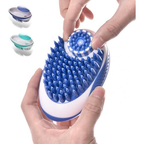 Pet Dog Bath Brush Comb Silicone SPA Shampoo Massage Brush Shower Hair Removal Comb for Dogs Cats Cleaning Grooming Tool