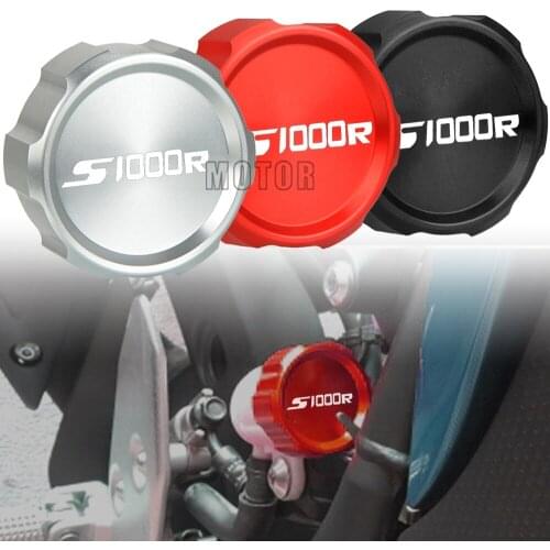 FOR BMW S1000R S1000 R 1000R 1000 R 2014-2019 2015 2016 2017 2018 Motorcycle CNC Rear Fuel Brake Fluid Reservoir Cap Oil Cover