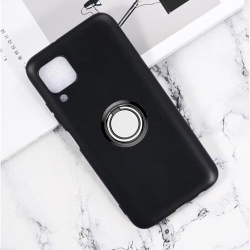 For Huawei Mate 30 30E 9 10 P30 P40 20 Lite E 40 Pro Pro+ 5G Back Ring Holder Bracket Phone Case Cover TPU Soft Silicone Cases