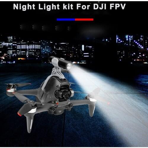 Drone Night Flight LED Light For DJI FPV Combo Fill light Lamp 3D Printed Flashlight Bracket for DJI FPV Drone Accessories