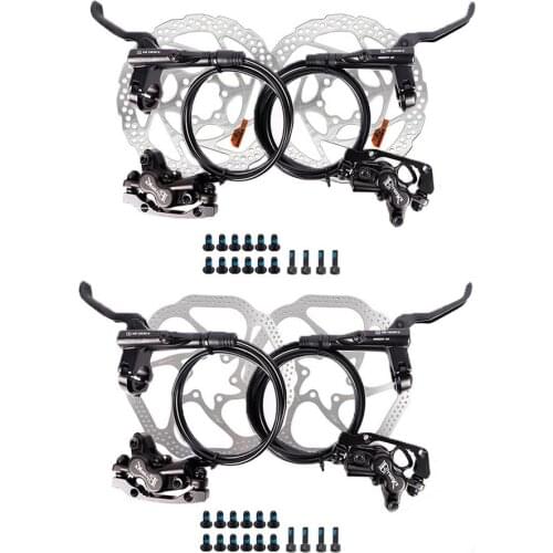 Hot Sale Hydraulic Disc Brake Set Disc Brake Tool Mountain Bike Oil Brake Oudoor Cycling Bicycle Supplies For HSl RT56