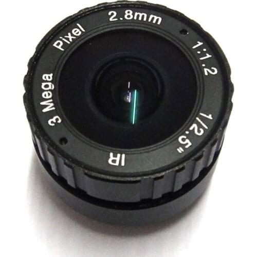 HD 1/2.5" 3MP 2.8mm CCTV Lens CS mount IR wide angle 115 degrees for IP Camera