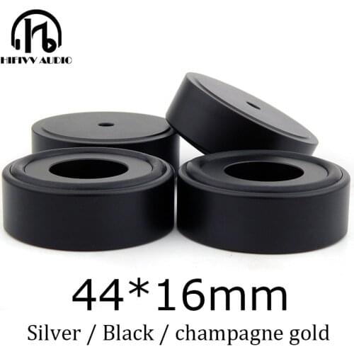 Hifi amplifier Speaker Foot pads chassis PC Machine feet Mats Pads 4PCS Diameter 44mm height 16mm amplifier Aluminum feet