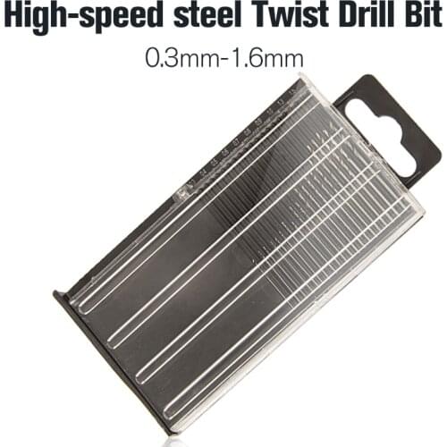 HOEN 20Pcs/set 0.3mm-1.6mm HSS Micro Twist Drill Bit Set Power Tools Model Craft With Case Repair Parts Mini High Speed Steel