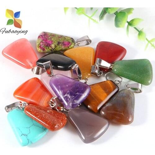 2021 Trendy 25pcs Lot Trapezoidal Pendant Glamour Geometry Wholesale DIY Free Shipping Necklace For Jewelry Making