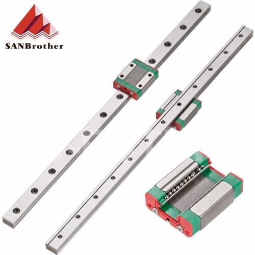 MGN MGN7 MGN12 MGN15 MGN9 300 350 400 450 500 600 800mm miniature linear rail slide 1pc MGN12 linear guide+1pc MGN12H carriage