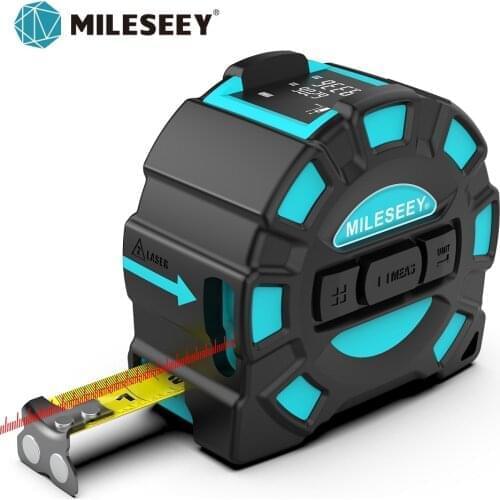 Mileseey DT11 Laser Tape Measure,40M 2-In-1 Digital Laser Meter ,Laser Rangefinder Building Tools Measure Device Ruler