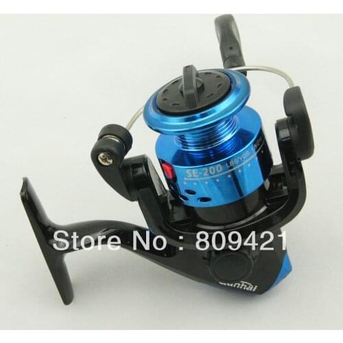 Whole Sale 60pcs/lot SE200 plastic head 3BB 5.2:1 100% Brand new Spinning Fishing Reel SG200 SE200 Golden Blue and Silver