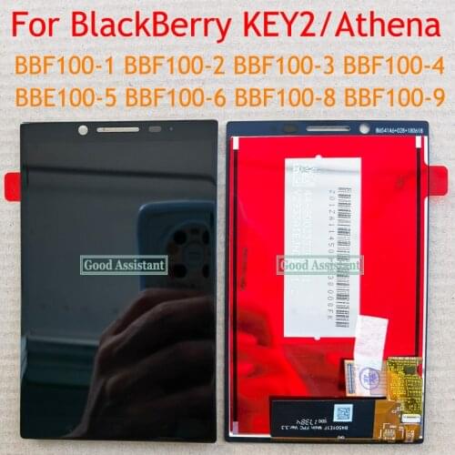 Original Black For BlackBerry KEY2 Keytwo BBF100-4 BBF100-6 Touch Screen digitizer LCD Display Assembly For BlackBerry Athena