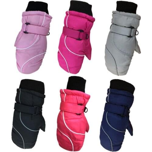 Kids Ski Gloves Winter Warm Thick Thermal Gloves Breathable Waterproof Windproof Ski Mittens Skiing Cycling Running Mitt Gloves