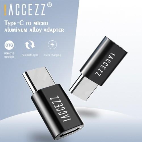 !ACCEZZ Mini OTG USB Type c Adapter Micro USB Female to Type c Charging Adapter For Macbook Samsung S10 Converters USB C Adapter