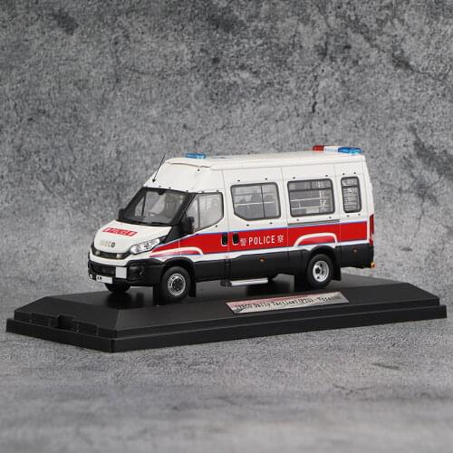 1/43 Resin Hong Kong Police Car IVECO Daily Patrol Car Boutique Model Simulation Vehicle Static Collection Toy Souvenir Display