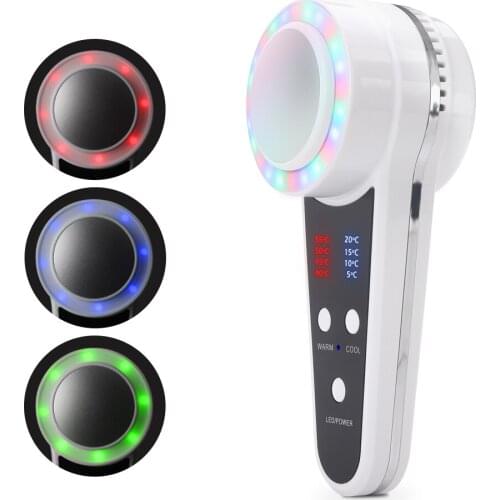 Portable Hot Cold Beauty Instrument 3 Colors Photon Rejuvenation Massager Skin Lifting Firming Facial Cool Warm Hammer