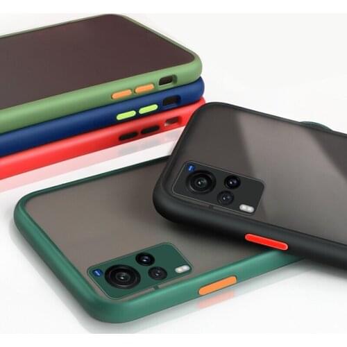 Shockproof Armor Matte Case For Vivo X60 Pro Plus IQOO NEO 5 7 Skin Feel Protect Cover For Vivo Y51 2020 Y52S V20 V21