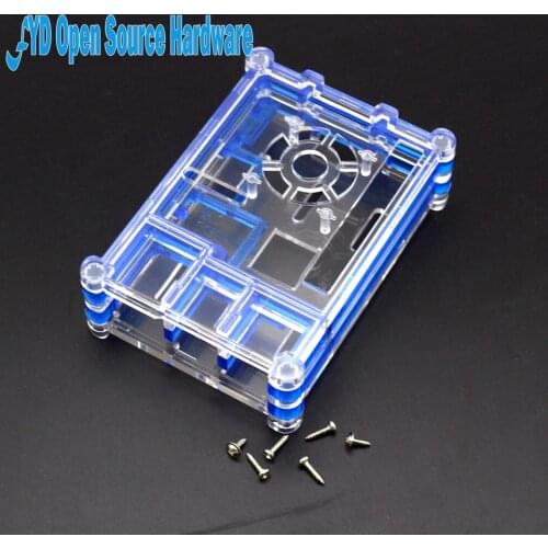 Raspberry pie PI 2 & 3 Acrylic case 9-piece combination Suitable for mounting the display without fan