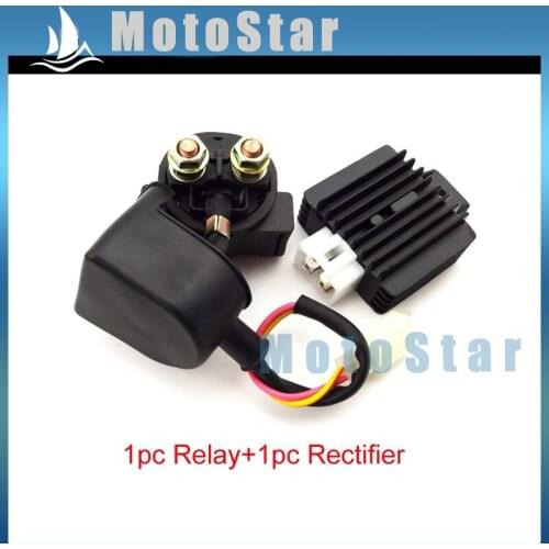 Regulator Rectifier + Solenoid Relay For Chinese GY6 50cc 90cc 125cc 150cc Engine Moped Scooter